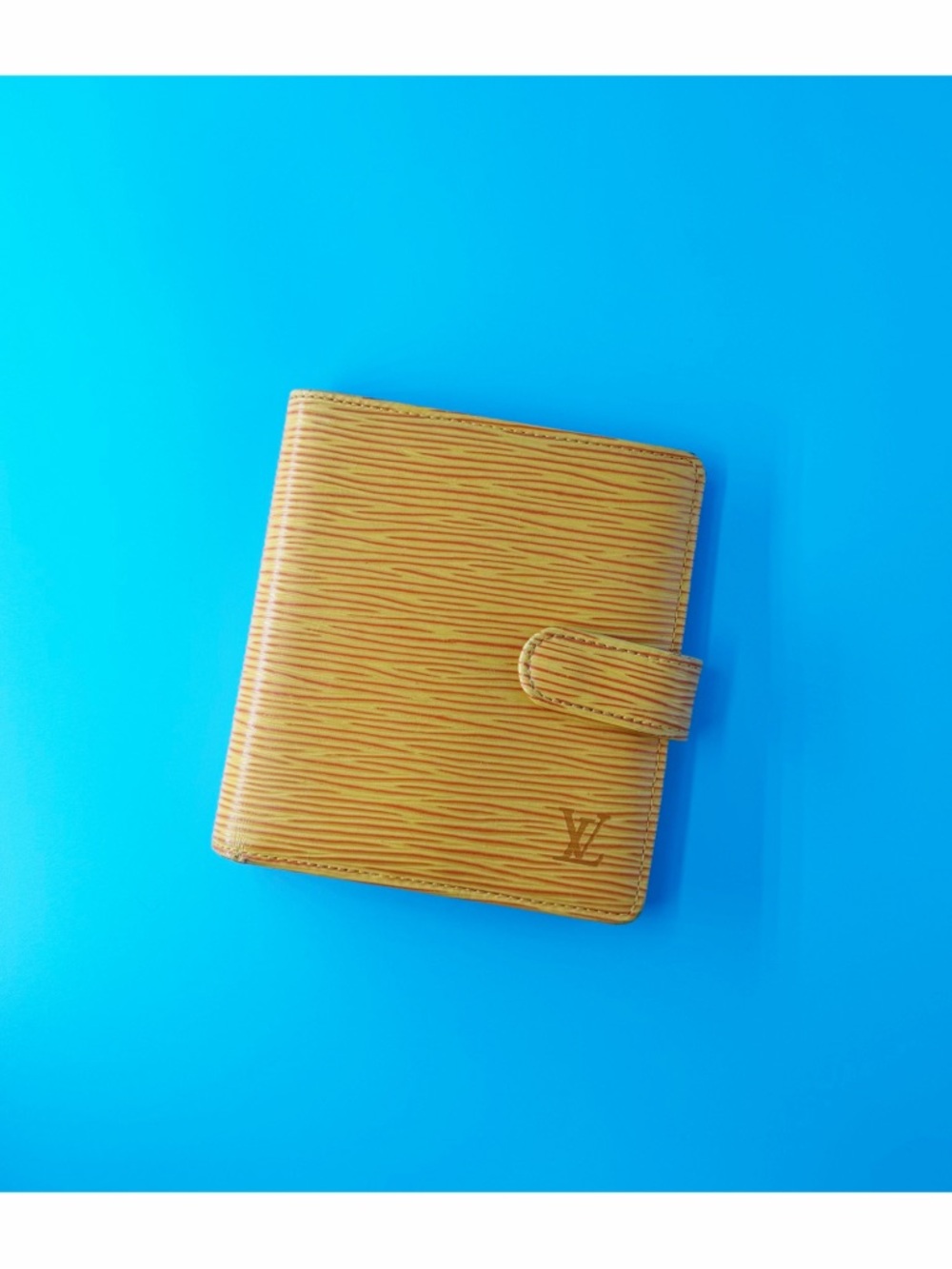 Louis Vuitton Epi Snap Wallet Yellow Purple Bifold